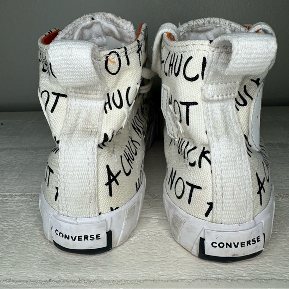 CONVERSE Chuck Taylor Sneakers 70 Hi UNT1TL3D Egret/White/Mandarin Youth Size 1 - Picture 5 of 10